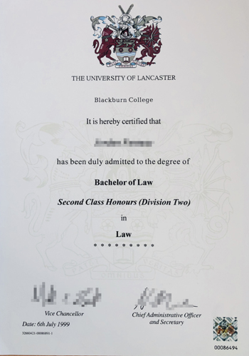 Lancaster University fake certificate.Buy a fake qualification.Fake bachelor degree