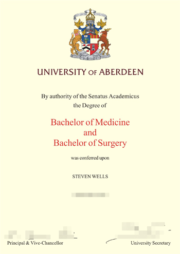 Buy a fake diploma from Aberdeen University quickly