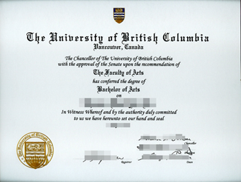 How can I quickly purchase a fake degree from THE University of British Columbia in Canada