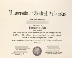 False undergraduate diploma from University of Central Arkansas