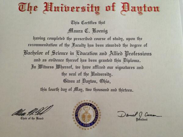 My life changed for the better when I got my fake diploma from Dayton