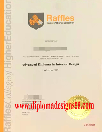 Quickly get the fake diploma from Raffles Design Institute Singapore.
