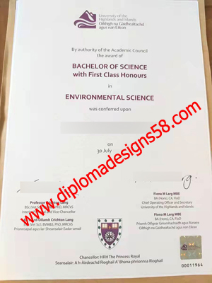 Fake diploma from the University of the Highlands and Islands.  How to buy a fake diploma