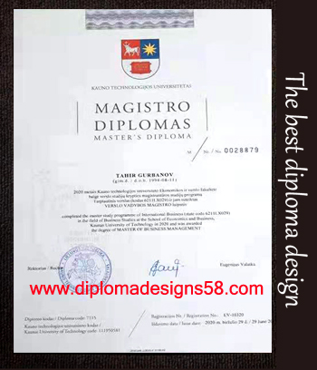 Purchase the best quality Kauno Technologijos Universitetas certificate