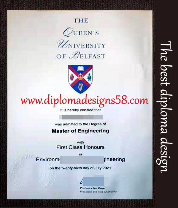 Buy the best quality fake diploma from Queen's University Belfast  
