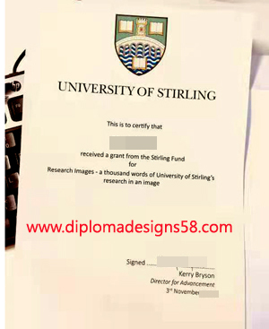 Buy the best quality University of Stirling fake diploma website.