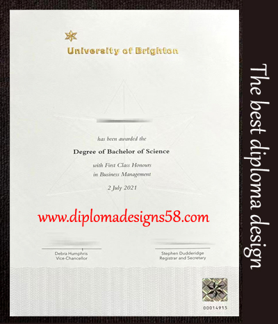 Purchase the latest edition of your fake diploma from the University of Brighton.