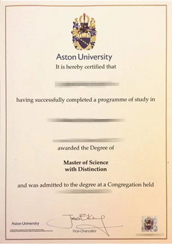Buy the latest version of Aston University's fake diploma.buy fake certificate