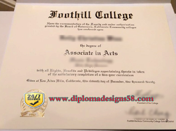 Purchase fake copies of Foothill College degrees.
