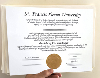 Purchase the most authentic copy of a fake diploma from st.francis xavier university