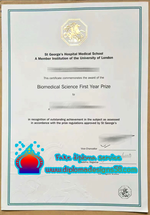 Buy the best quality St George's College London fake certificate.