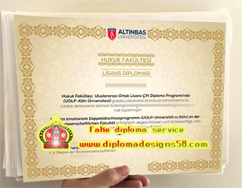 Buy fake copies of Altinbas University diplomas online.