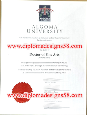 Buy the latest version of Algoma University fake diploma.