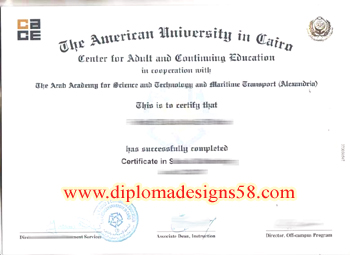 How to quickly buy a fake degree from American University in Cairo.