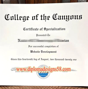 The best way to buy a fake diploma from College of the Canyons online.